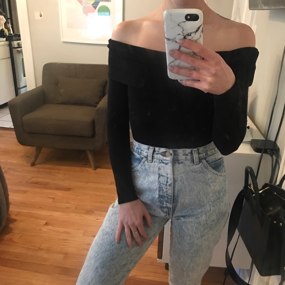 Asos off the shoulder body suit